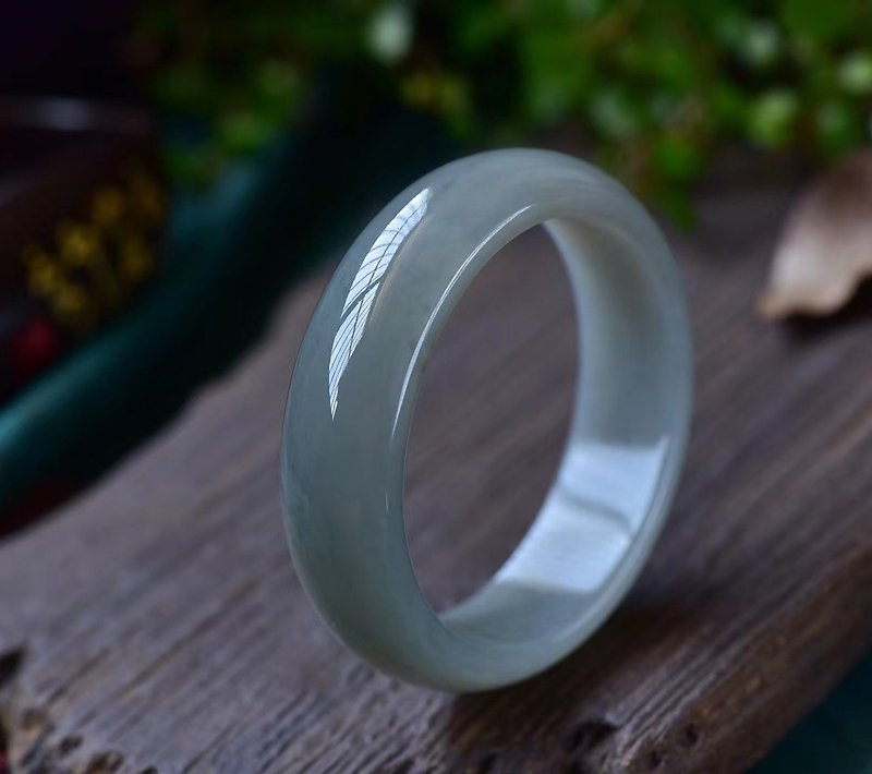 Pure natural boutique Hetian jade bracelet ring mouth 58.5MM jade oily and delicate super high cost performance - Bracelets - Jade 