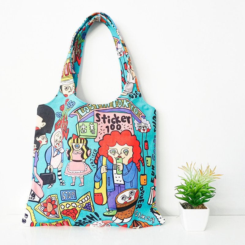 Lost in Tokyo Tote Bag - Messenger Bags & Sling Bags - Other Man-Made Fibers Multicolor