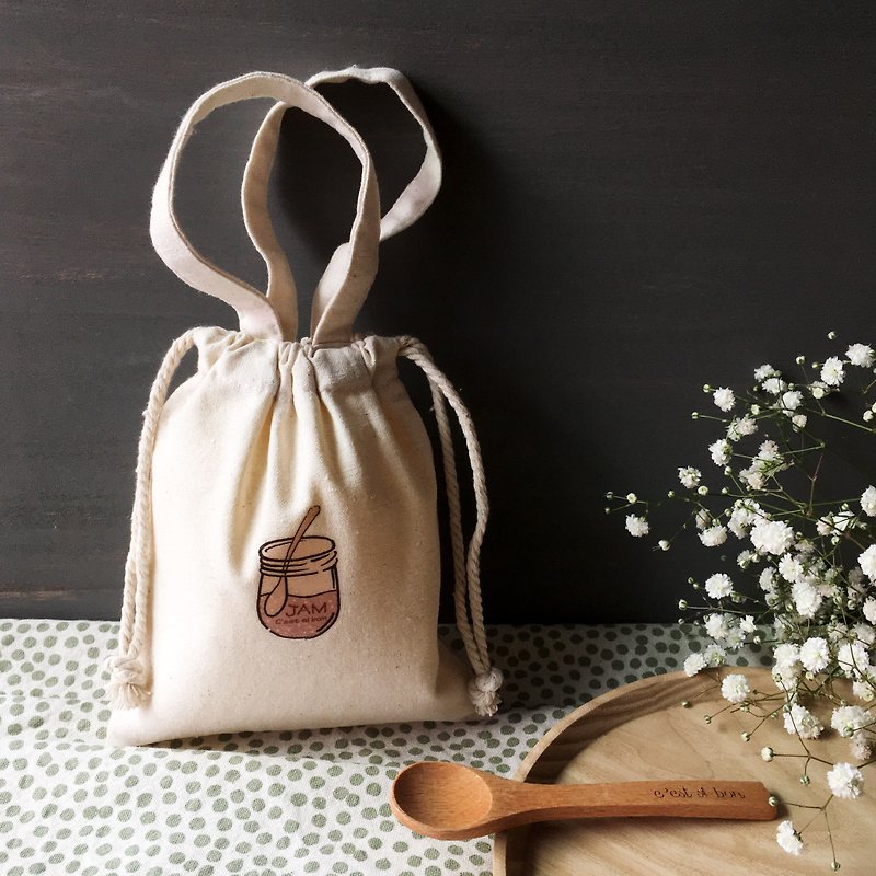 C'est si bon bag gift set - drawstring - กระเป๋าเครื่องสำอาง - ผ้าฝ้าย/ผ้าลินิน 