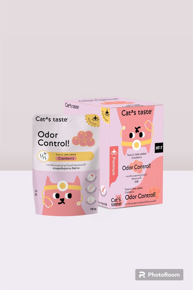 Cat's Taste 吞拿魚小紅莓啫喱濕貓糧 淨味用 - 貓罐頭/鮮食 - 新鮮食材 