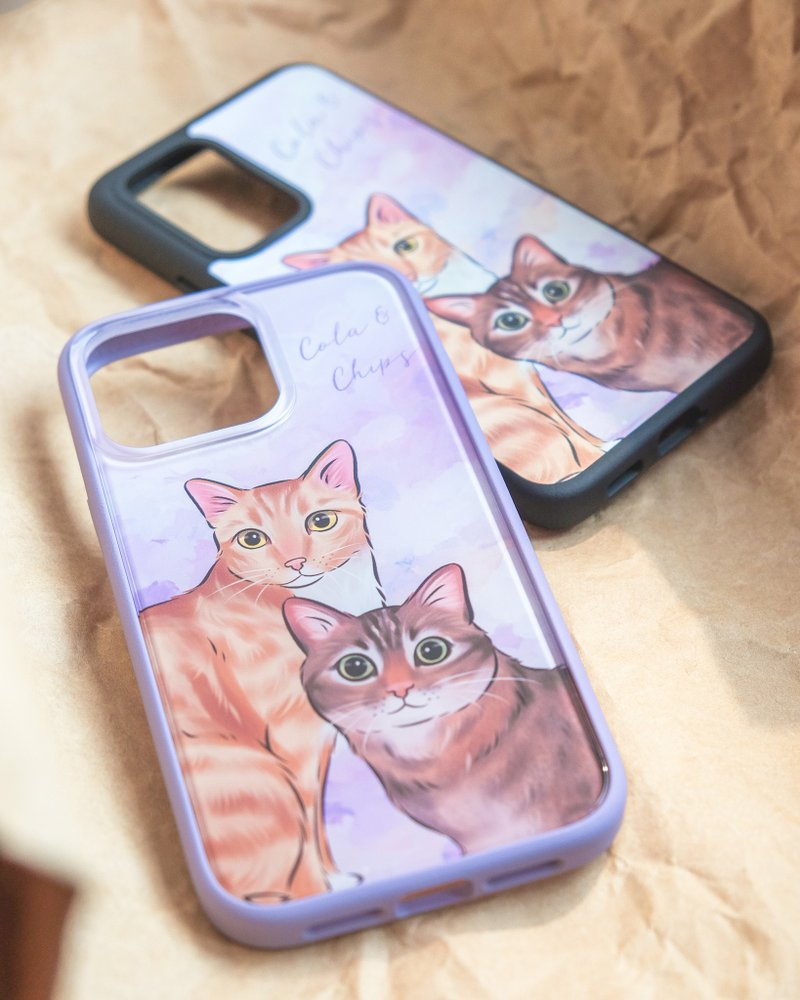 Personalised Rhinoshield Phone Case⋯Custom Portraits - เคส/ซองมือถือ - วัสดุอื่นๆ ขาว