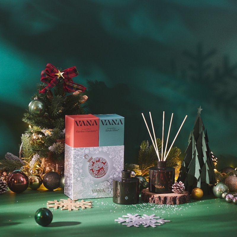 聖誕限定擴香瓶二入組 - 北歐花園 & 樺樹禮讚 200ml - 香氛/精油/擴香 - 精油 多色