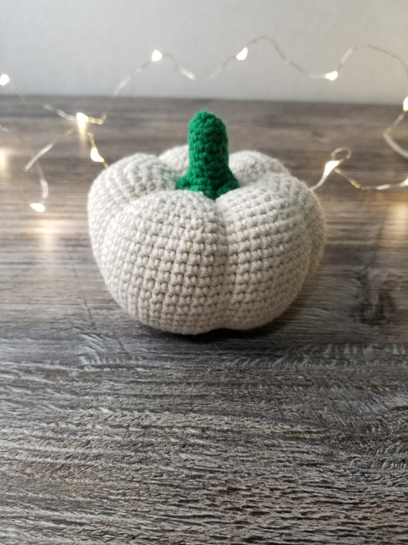 Pumpkin autumn decor Halloween decoration crochet pumpkin fall decor boho - 玩偶/公仔 - 棉．麻 