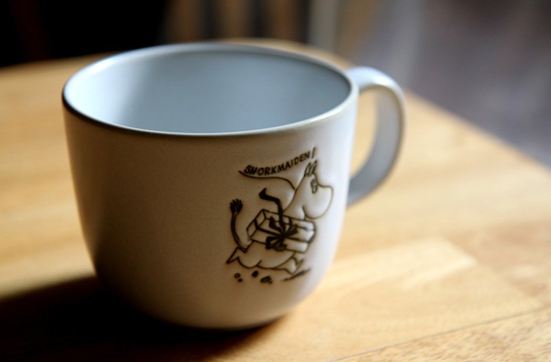 MOOMIN 噜噜米-石漫 Retro series soup cup (glutinous rice) - Cups - Pottery 