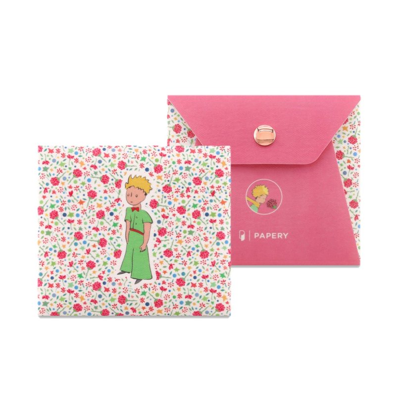 客製化禮物 MASKfolio S 口罩套 小王子 - Rose Pattern - 口罩/口罩收納套 - 紙 