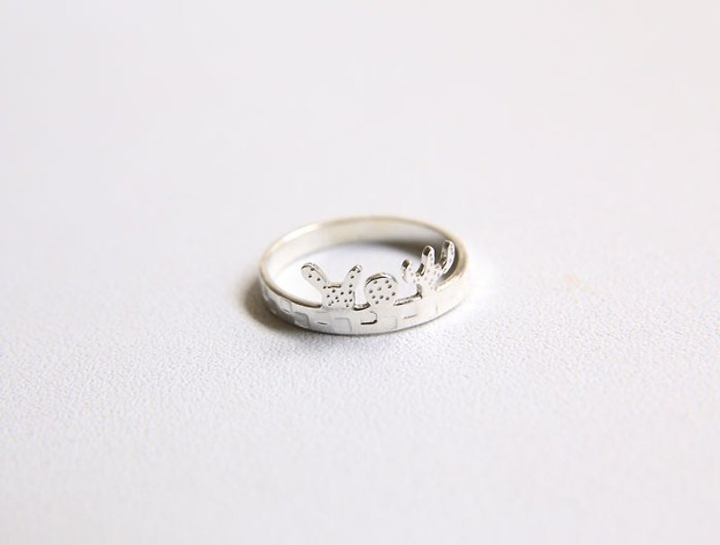 Ni.kou sterling silver fleshy small planting ring - General Rings - Other Metals 