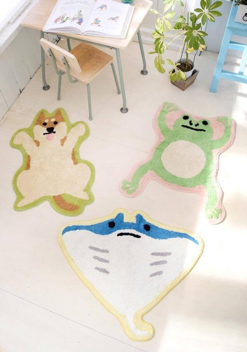 Pre-ordered healing 趴趴 animal floor mats exchange gifts Christmas gifts - Items for Display - Cotton & Hemp Multicolor