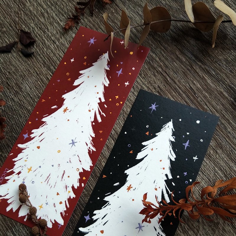 Note Cards – Trees and Stars - การ์ด/โปสการ์ด - กระดาษ สีแดง