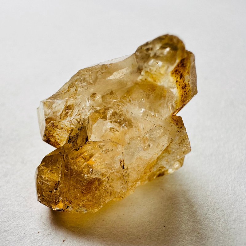 巴基斯坦黃泥骸骨水晶 銀14開窗骨幹水晶 原石原礦標 磁場脈輪 - 擺飾/家飾品 - 其他材質 金色