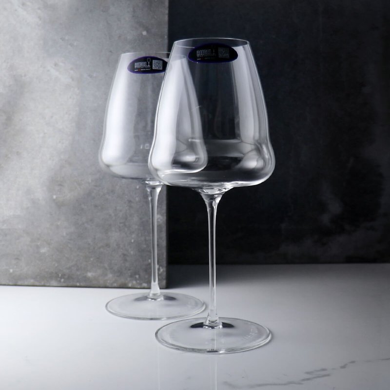 (一對價) 742cc【Riedel 香檳杯】Winewings 醒酒杯 客製 - 酒杯/酒器 - 玻璃 白色