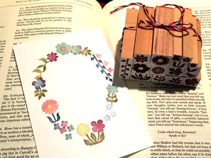 Garden petit stamp set - 印章/印台 - 紙 