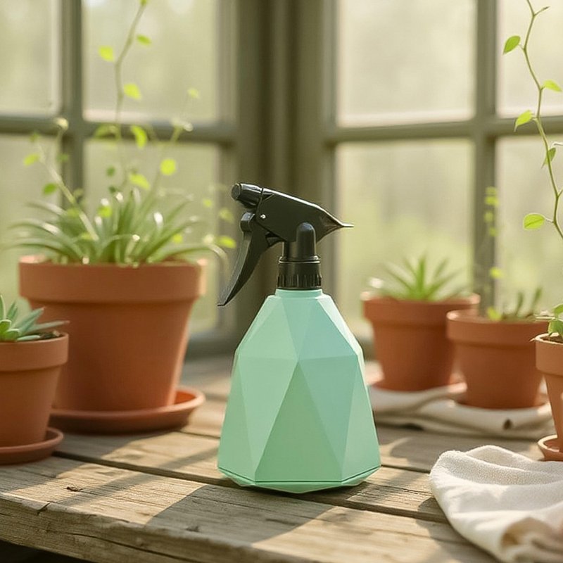 北歐家居園藝蒂芬妮綠植栽噴霧瓶600ml (贈送園藝工具3件組) - 擺飾/家飾品 - 塑膠 綠色