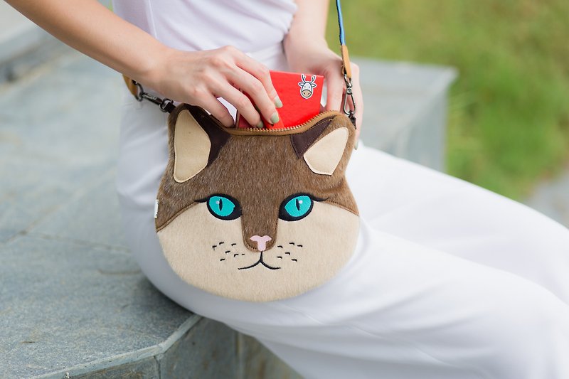 Wildcat sidebag/cross body bag / handbag/adjustable strap fr - 手提包/手提袋 - 聚酯纖維 