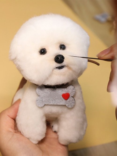 犬のぬいぐるみオーダー オーダーメイドペット】羊毛フェルト、うちの子 犬ぬいぐるみ