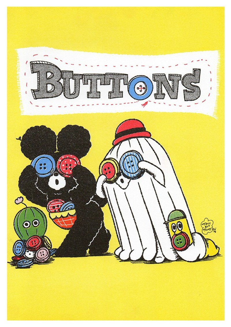 リソグラフミニポスター　BUTTONS　必ず商品説明をご確認ください - 海報/掛畫/掛布 - 紙 