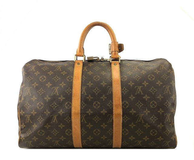 FWRD Renew Louis Vuitton Keepall Bandouliere 50 Boston Bag in