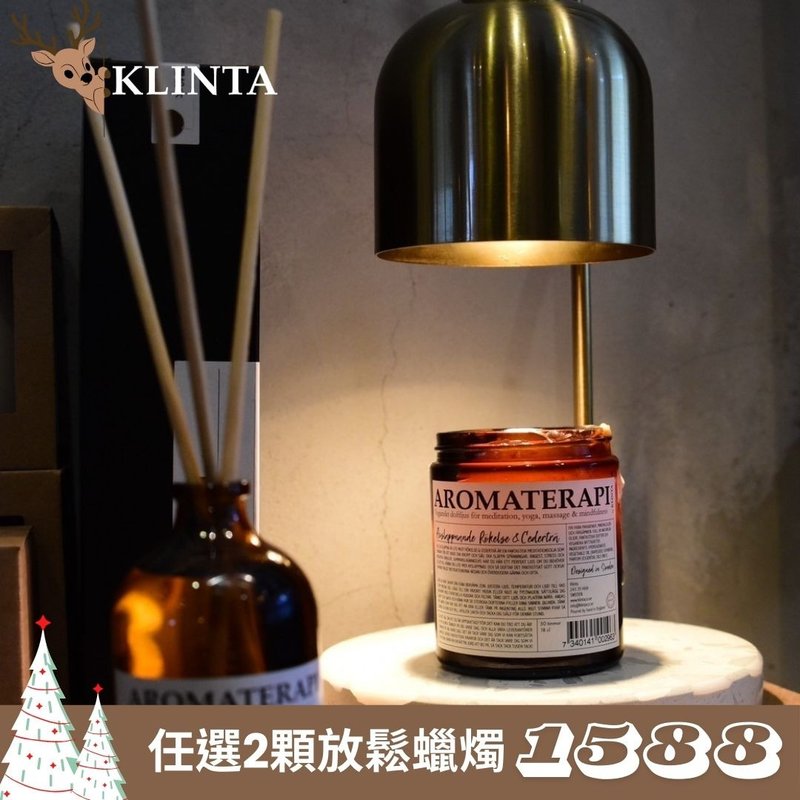 香り付きリラックス キャンドル (45 時間) - シダーウッド - キャンドル・燭台 - その他の素材 ホワイト