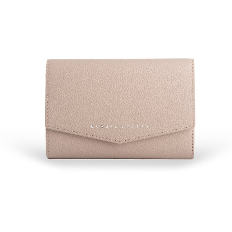 【Mother's Day Gifts】Reagan Leather Trifold Wallet - Skin | Italian Leather - Wallets - Genuine Leather Khaki