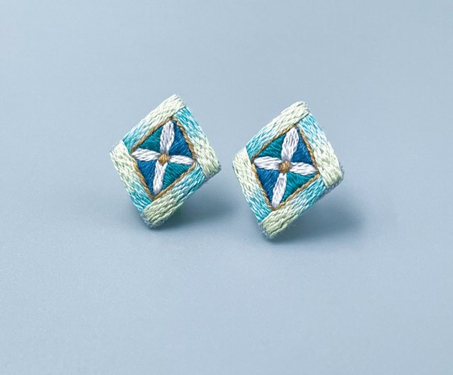 Jianjianxiu Vol.2】刺繍金細工イヤリングシリーズ - ショップ