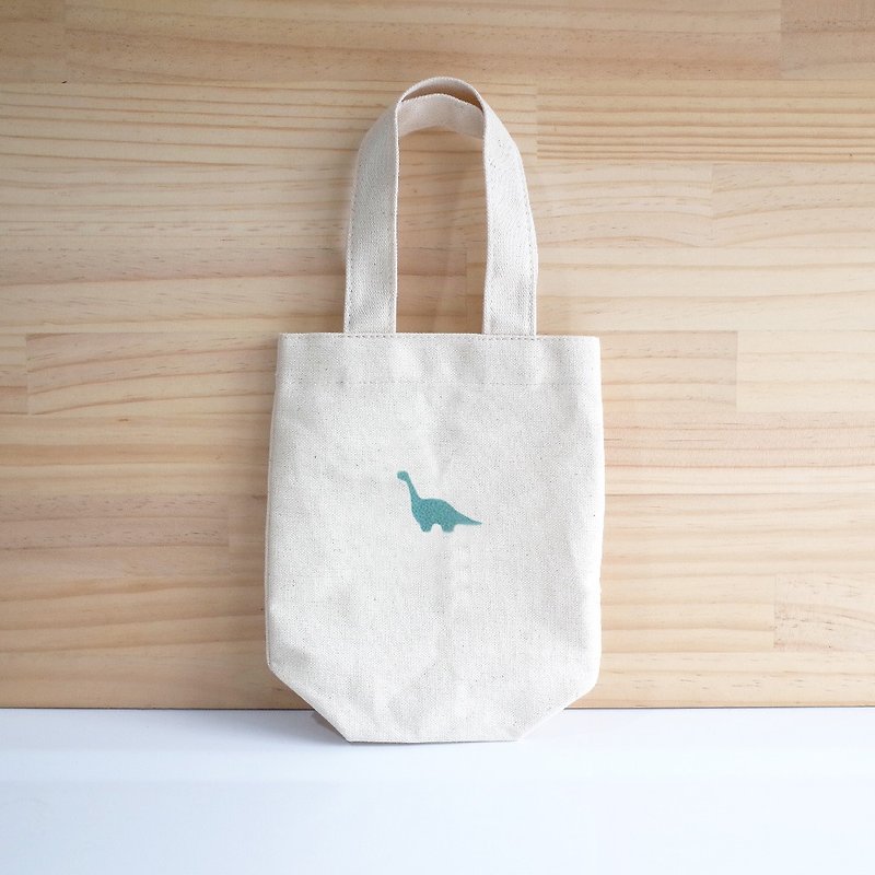 【Q-cute】Beverage bag series-Thunder Dragon-can add characters - Beverage Holders & Bags - Cotton & Hemp Blue