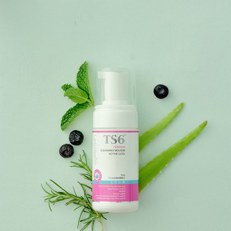 Cool feeling. TS6 Lifetime Cooling Cleansing Mousse 100g. Private cleaning. - Intimate Care - Other Materials 