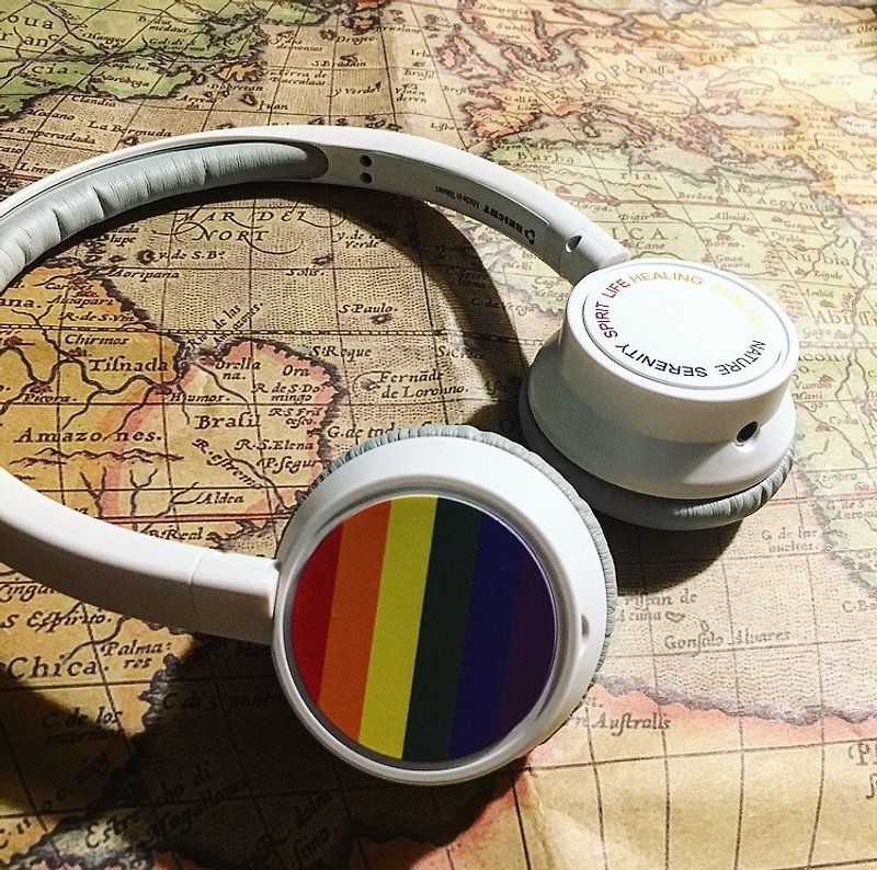 Bright 客製化有線耳機 Freedom of Love 愛的自由 - 耳機/藍牙耳機 - 塑膠 白色