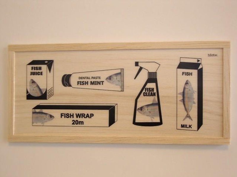 the package of Fish - Wall Décor - Wood 