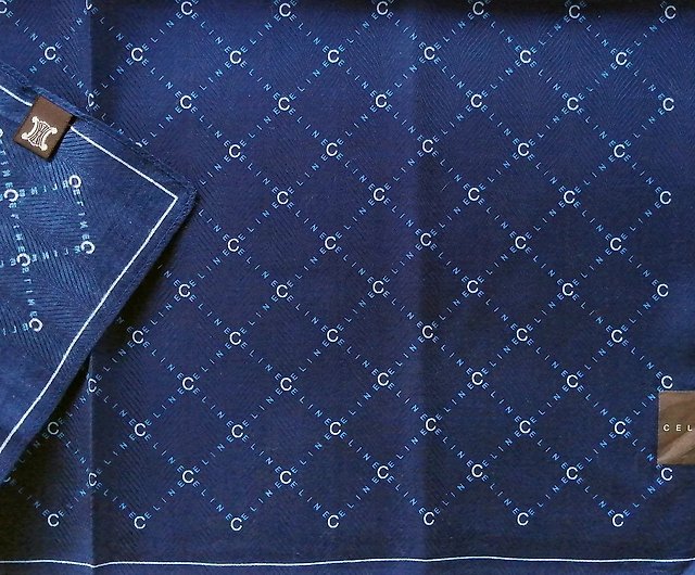 Celine Monogram Vintage Handkerchief Pocket Square 20 x 20 inches, vintage  scarf - Shop orangesodapanda Scarves - Pinkoi