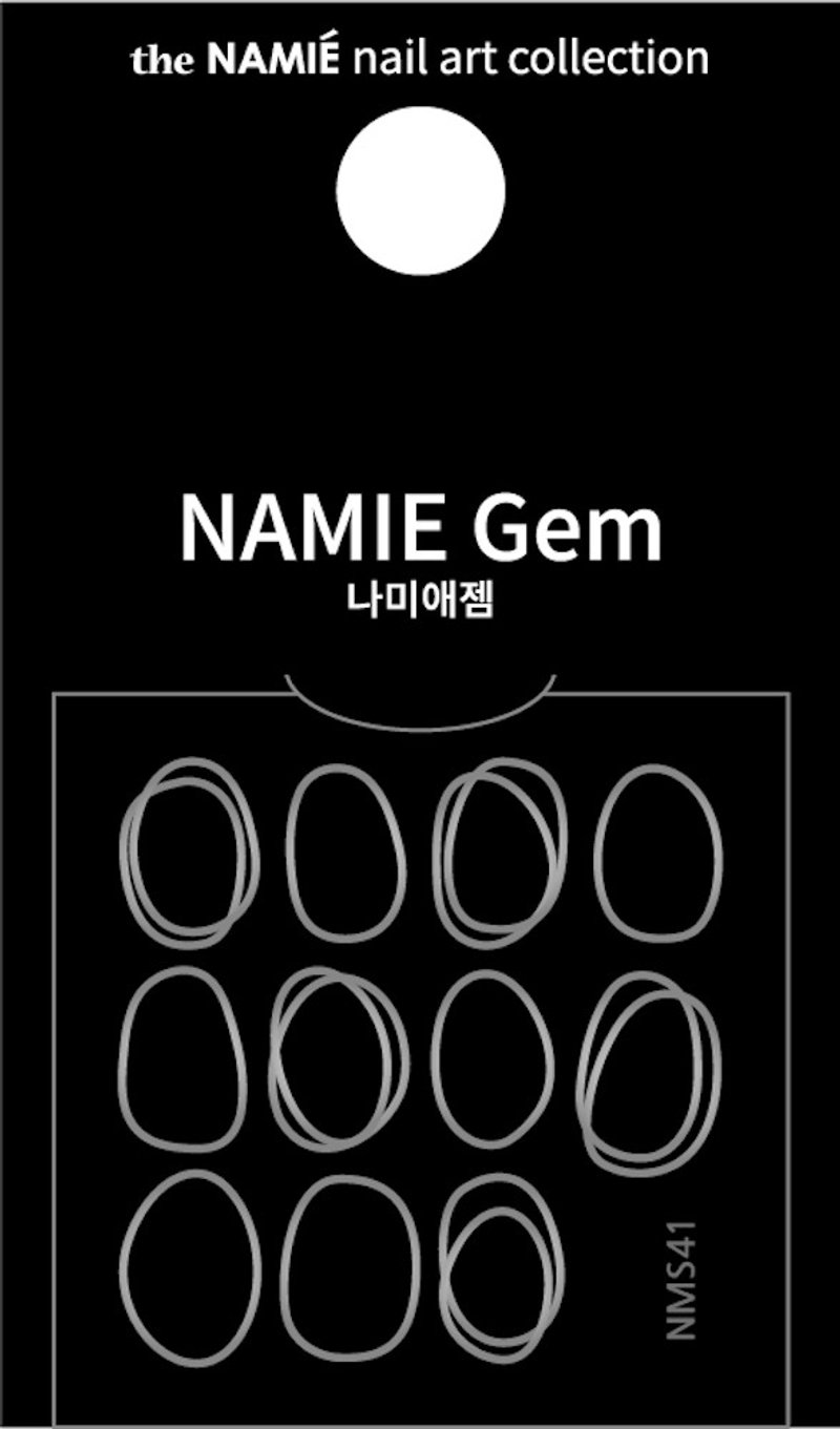 [Professional] NAMIE Gem Nail Art Sticker Normal Metallic 41 - Nail Polish & Acrylic Nails - Paper Gold