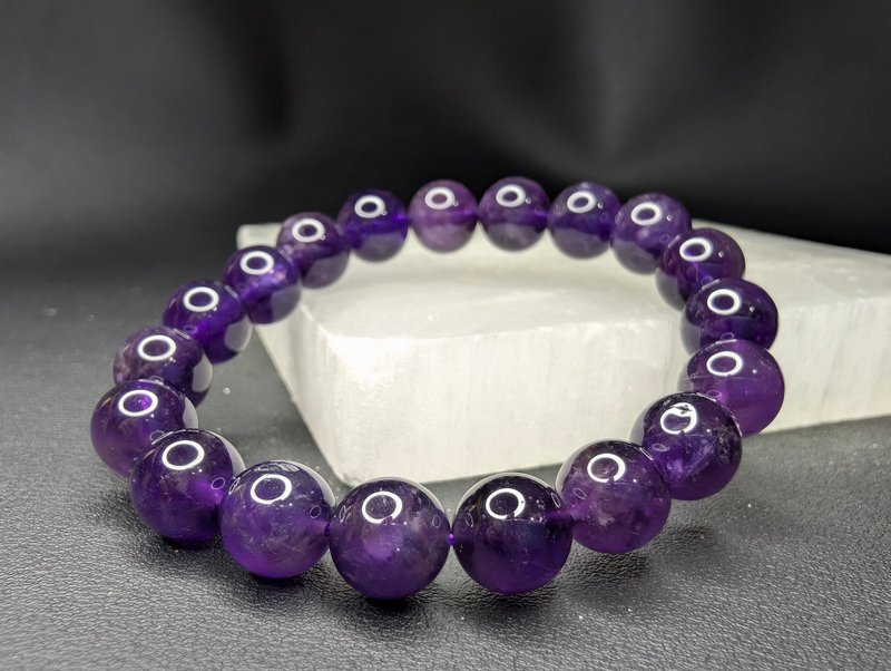 Uruguay 10mm Amethyst Amethyst Bracelet Natural Crystal Crystal Bracelet - Bracelets - Crystal Purple