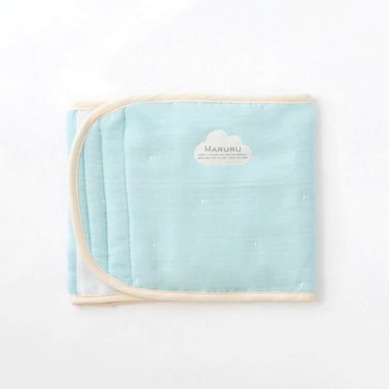 MARURU six-layer muslin baby belly band -Tahiti blue M - Bedding - Cotton & Hemp Blue