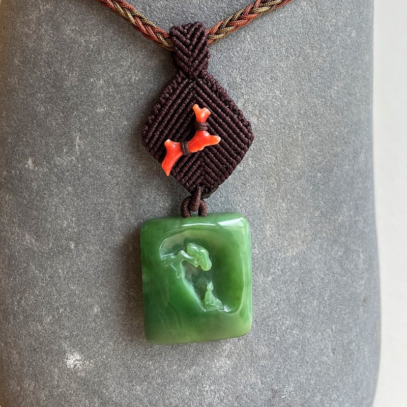 Jade necklace - Taiwan design and making - สร้อยคอ - หยก สีเขียว