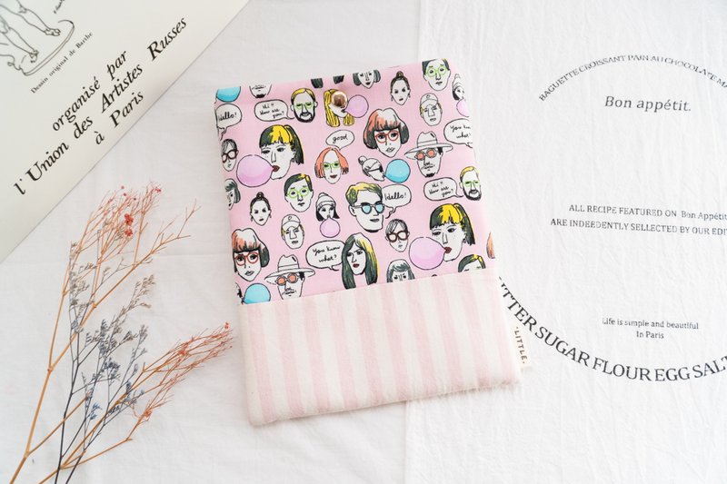 e-book reader | reader protective cover | reading ink kobo reader | bubble girl - Tablet & Laptop Cases - Cotton & Hemp Multicolor