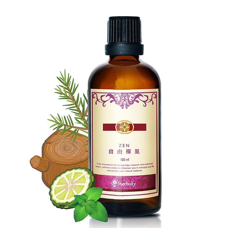 [Herbal True Feelings] Free Zen Wind (Combined Essential Oil 100ml) (P4018483) - Fragrances - Plants & Flowers Purple