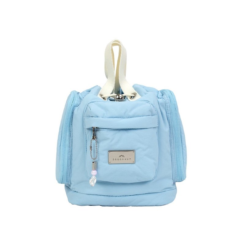 DOUGHNUT Mini Bucket Bag Air Bag-Clear Blue-Pyramid HZ - กระเป๋าเป้สะพายหลัง - ไนลอน สีน้ำเงิน
