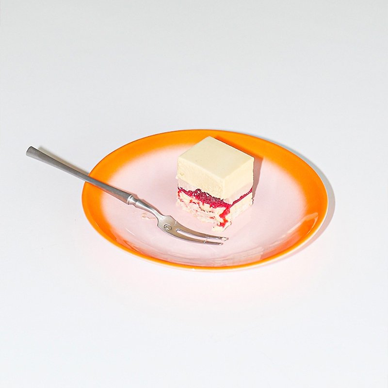 Fog mini plate 17:00 (Pink/Orange) - 碟子/醬料碟 - 陶 粉紅色