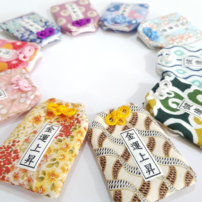 【Cammieyc客訂商品】 正-交通安全 背-金運上昇 繩結黃 - 吊飾/掛飾 - 棉．麻 黃色