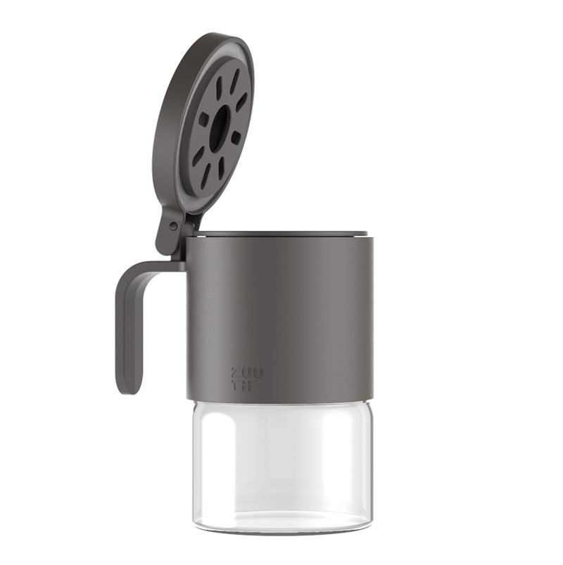 SPICE CONTAINER-DARK GRAY - ขวดใส่เครื่องปรุง - แก้ว สีเทา