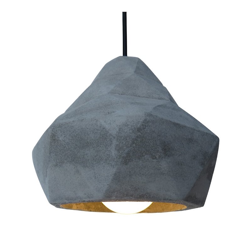 Diamond shaped Cement chandelier LC-050 LOFT Industrial style retro Cement material mud - Lighting - Cement Gray