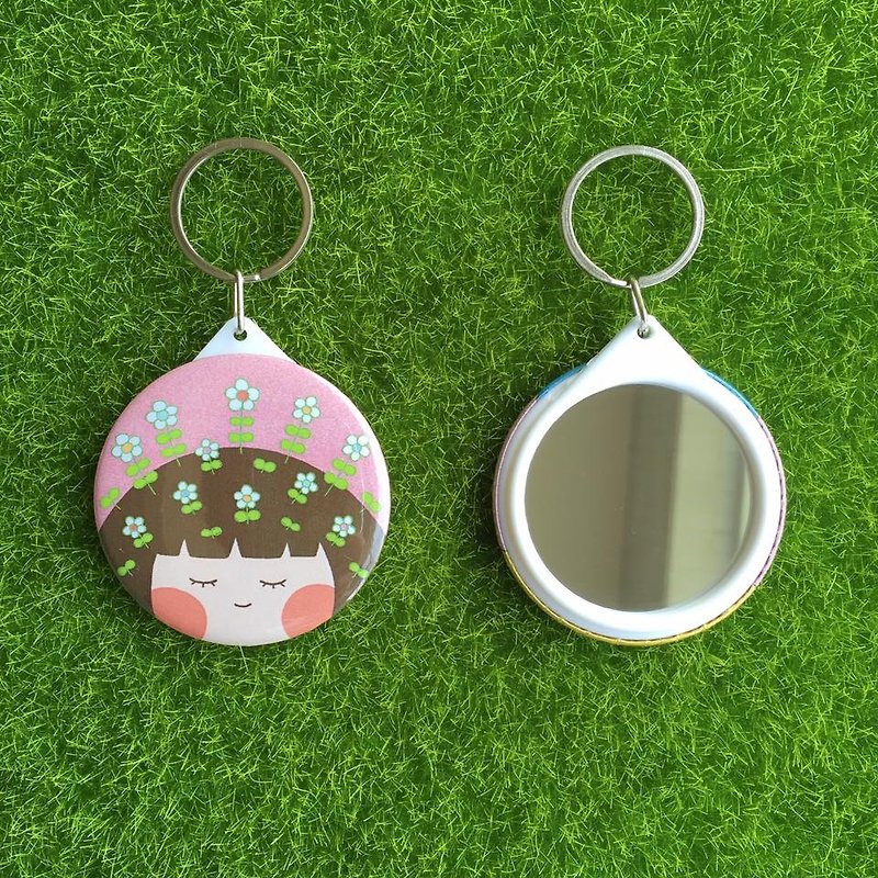 Become each other's soil, grow with each other, bloom together, mirror key ring G0019 - ที่ห้อยกุญแจ - โลหะ หลากหลายสี
