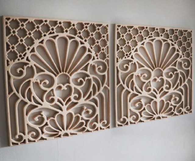 Top 154+ rectangular carved wood wall decor super hot vova.edu.vn