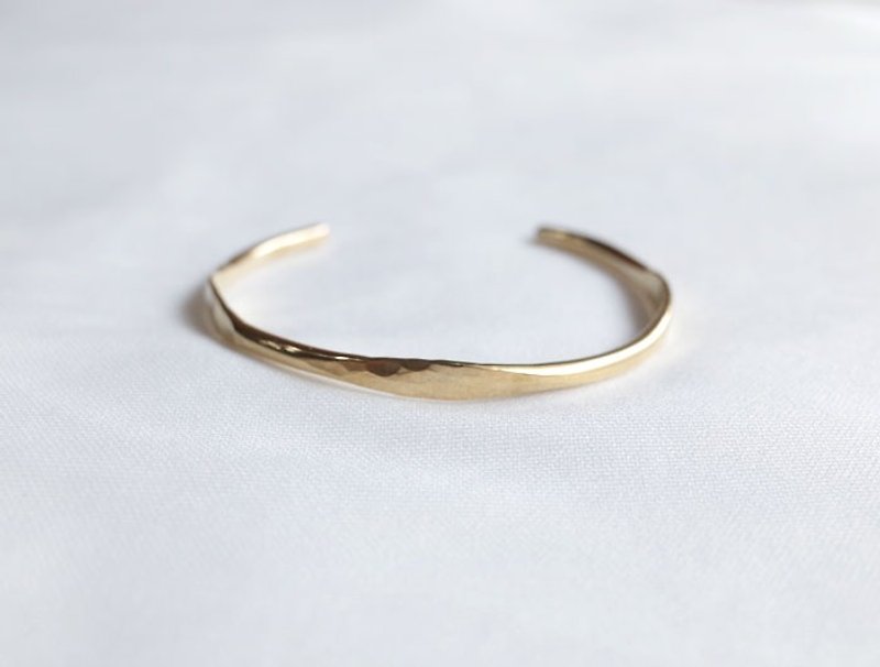 ni.kou Bronze bracelet wave blossoming - Bracelets - Other Metals 