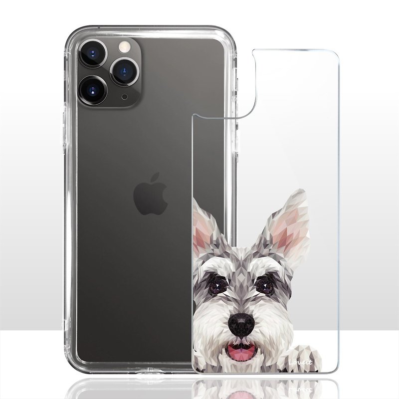 [Gao Gui-Extremely Transparent Anti-Yellow Polar Air Armor] Mobile Phone Case-Dog (Large Face) - Phone Cases - Acrylic Transparent