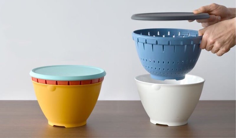 Japan Liberalista Multipurpose Microwave Drainage Basket L Large - เครื่องครัว - วัสดุอื่นๆ หลากหลายสี