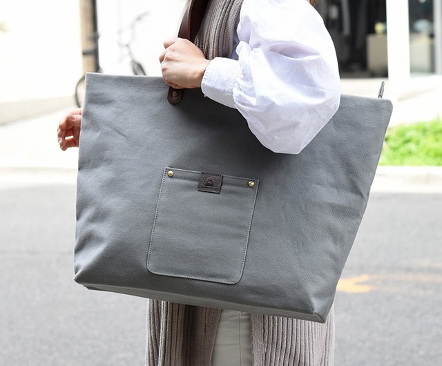 Canvas Tochigi Leather Tote Bag 2.0 Large Capacity Tochigi Leather