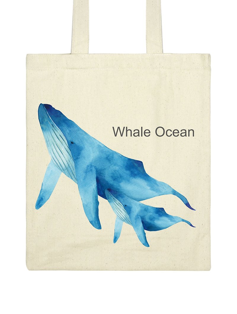Blue Whale | Canvas bag will be sold out soon - Messenger Bags & Sling Bags - Cotton & Hemp Multicolor