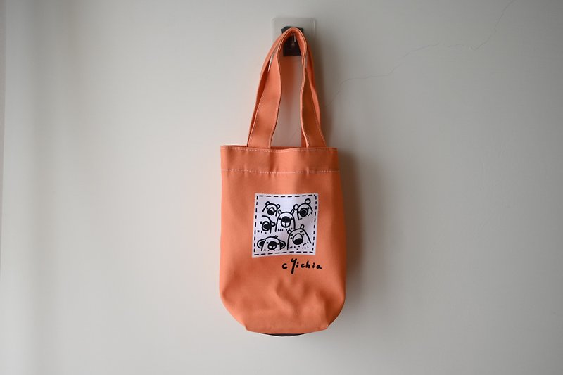 尼莫橘 疊疊樂 - 日日熊說 飲料袋、萬用袋、手提袋 / 10 款 - 手袋/手提袋 - 防水材質 