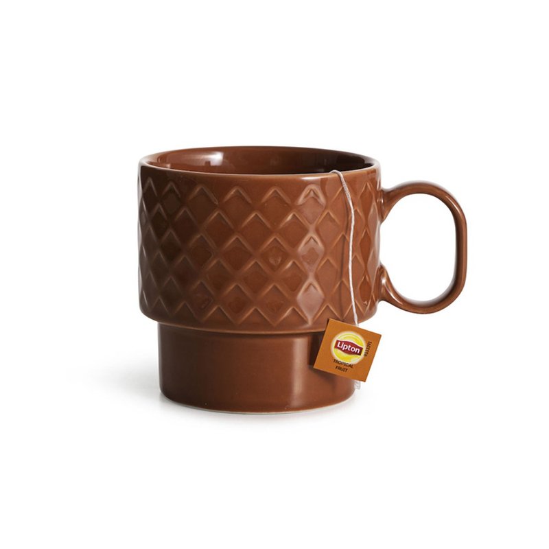 Coffee & More 茶杯400ml-磚紅 - 其他杯子 - 瓷 