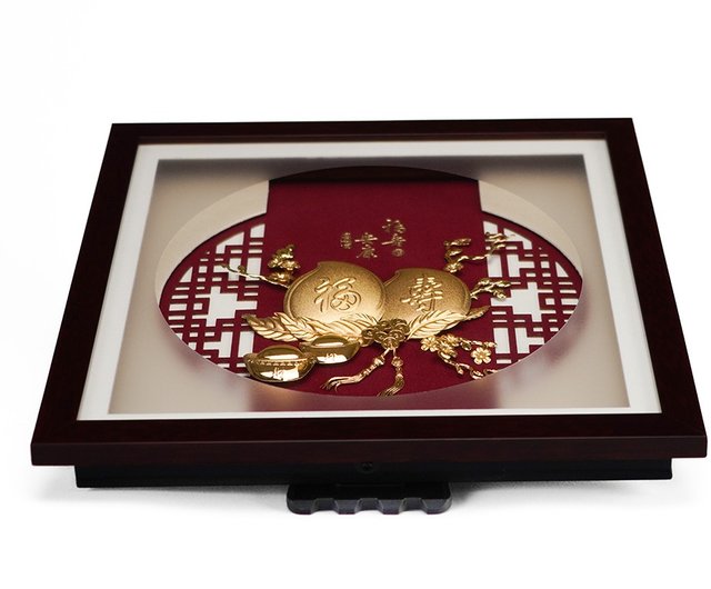 福寿安康金箔画 父の日 長寿祝いに永遠の祝福を｜クリスマスギフト