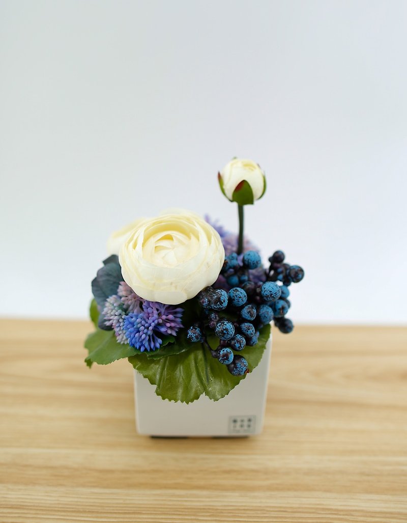 造花で飾ら - 果物/香りの白流域ベイル・リアン青花の作品 - 観葉植物 - その他の素材 ホワイト